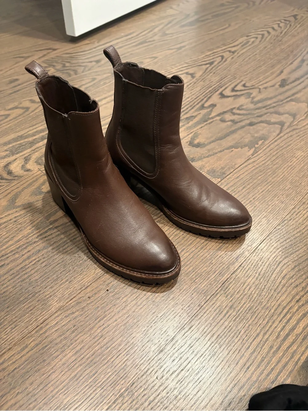 Thursday Boot Company Brown Leather Chelsea Ankle Boots